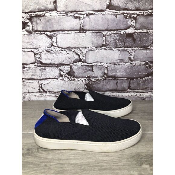 Rothy’s Black Knit Fabric The Original Slip On Sneaker Shoes Women 6M US/36.5EU - Picture 3 of 16